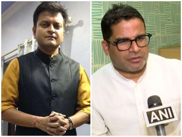 JDU leaders Ajay Alok (left) and Prashant Kishor (right)