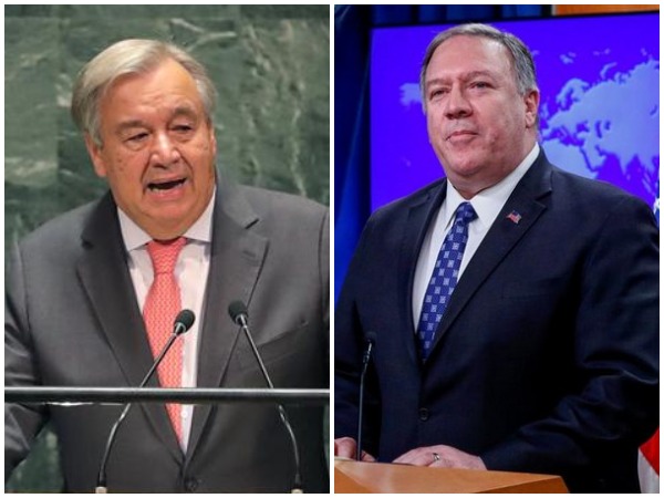 L to R: US Secretary of State Michael Pompeo and UN Secretary-General Antonio Guterres (File photo)
