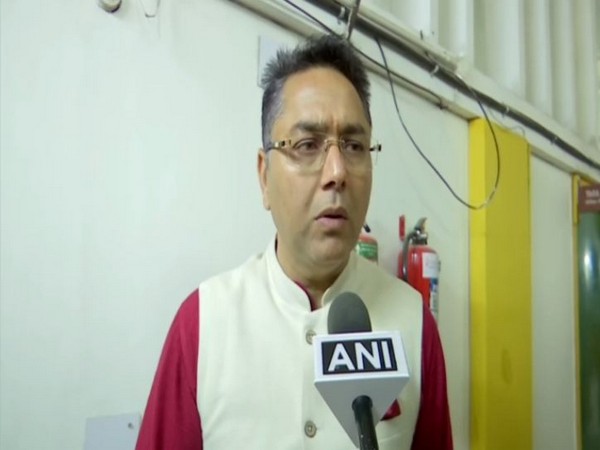 AAP leader Aman Arora speaking to ANI in Chandigarh on Tuesday. Photo/ANI