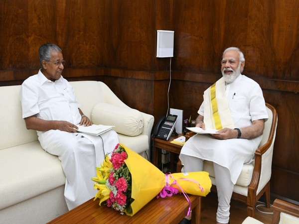 Kerala CM Pinarayi Vijayan with PM Narendra Modi in Delhi. (Pic credit: PMO Twitter)