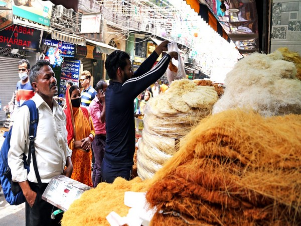 People buying Sevai for Eid-ul-Fitr. (Photo/ANI)