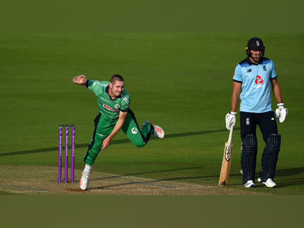 Ireland seamer Josh Little in action (Photo/ ICC Twitter)
