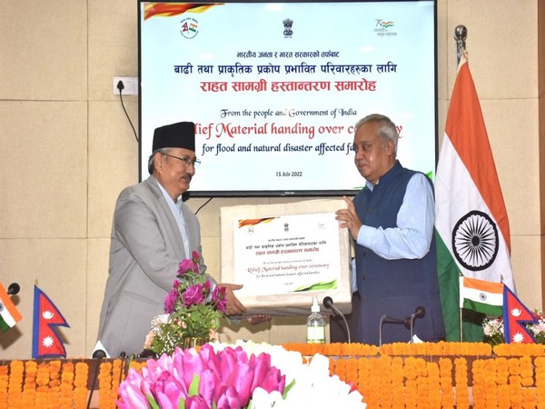 India gifts disaster relief materials to Nepal (Photo/ANI)