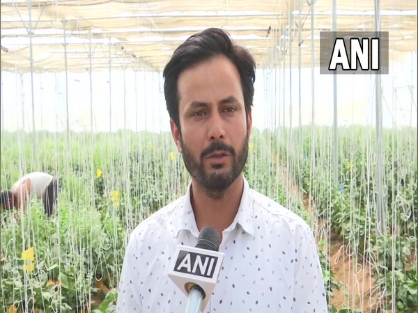 A young man, Bhanwar Singh Mandiwal starts farming in Jaipur (Photo/ANI)