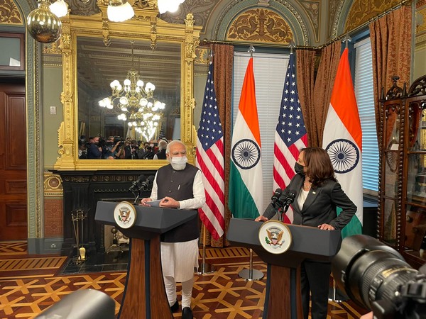 Prime Minister Narendra Modi and US Vice President Kamala Harris