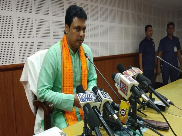 Tripura Chief Minister Biplab Kumar Deb. Photo/ANI