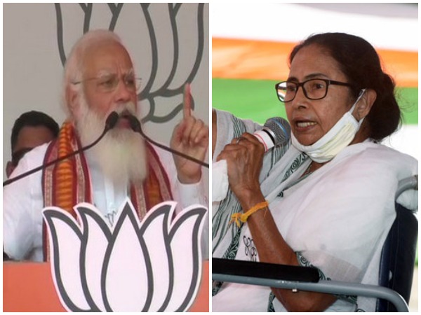 Prime Minister Narendra Modi, West Bengal Chief Minister Mamata Banerjee (Photo/ANI)