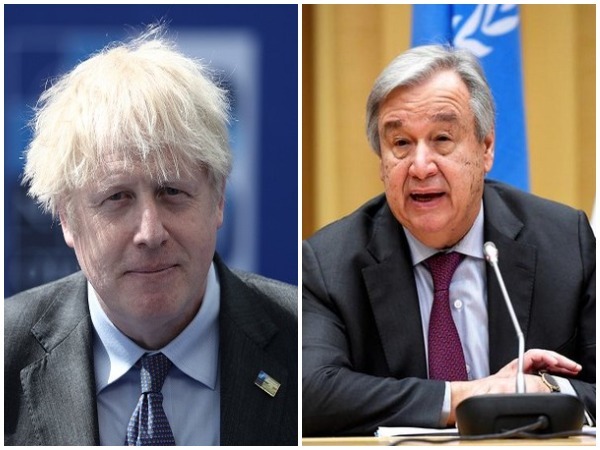 UK Prime Minister Boris Johnson and UN Secretary-General Antonio Guterres
