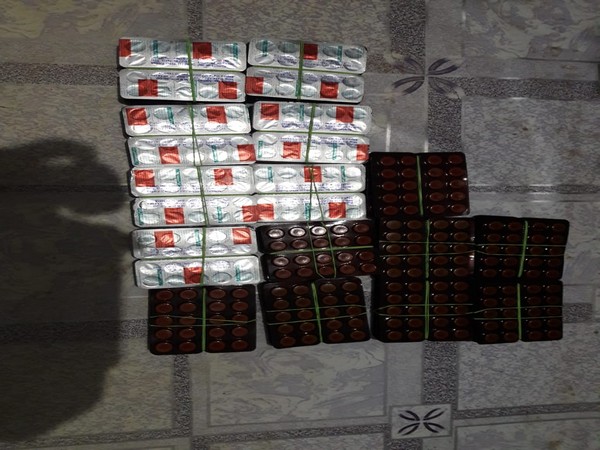 The seized drugs in Nagaon. Photo/ANI