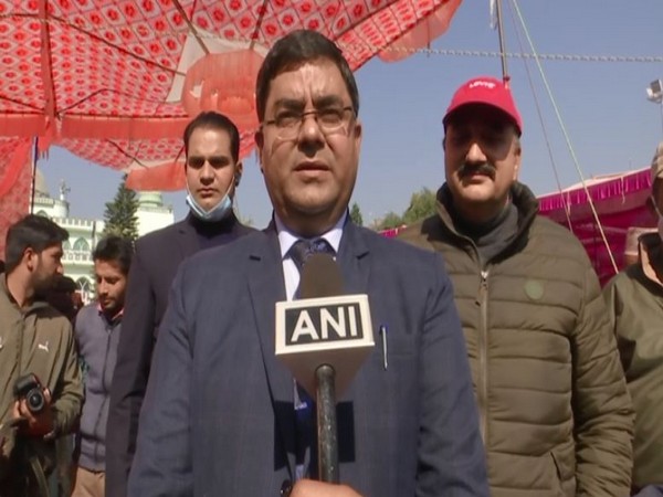 District Development Commissioner (DDC) Rajouri, Rajesh K Shavan speaking to ANI at the launch of Lok Mitar program in Rajouri on Thursday. 