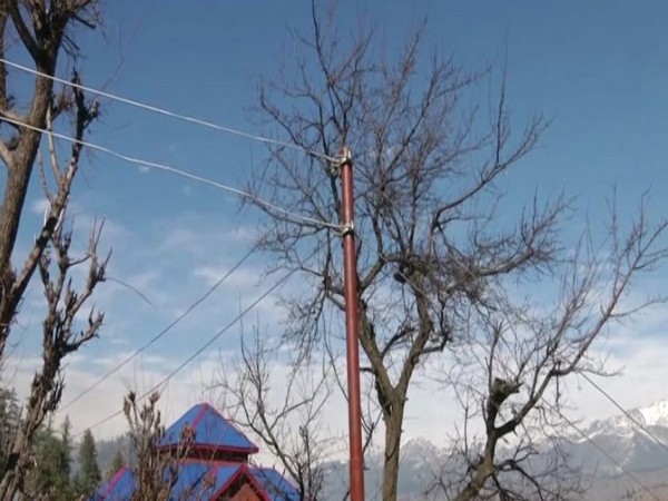 Jammu and Kashmir's Tanta village received electricity for the first time on Sunday [Photo/ANI]