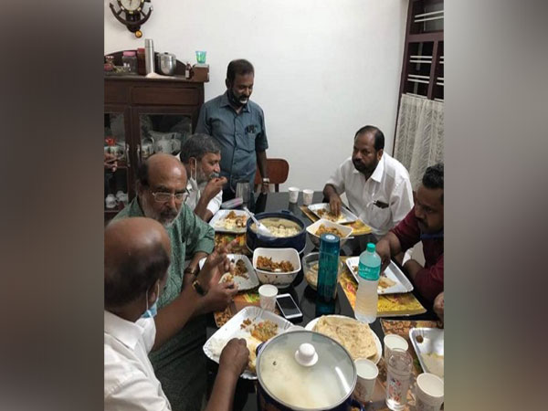 Kerala Finance Minister and CPI-M leader Thomas Isaac and others at alleged dinner 
