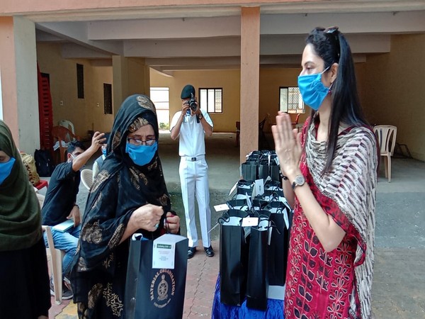 Evacuees about to board IAF aircraft to Kashmir and Ladakh on Sunday. 