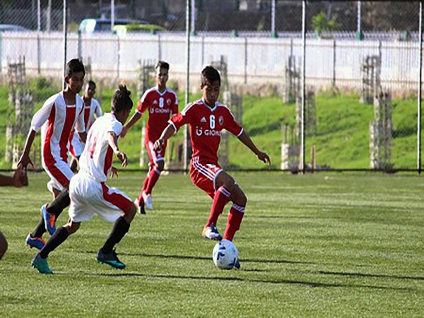 Locals playing football 