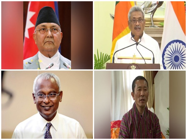 Leaders of four SAARC nations - Nepal, Sri Lanka, Maldives, Bhutan
