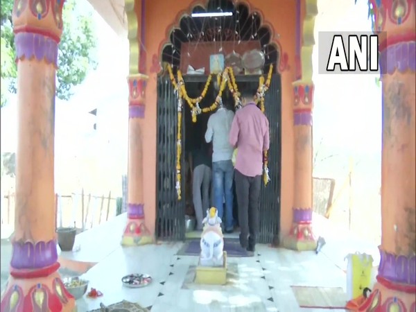 Temples open for short duration on Hanuman Jayanti in Khargone. (Photo/ANI)