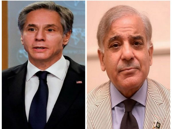 US Secretary of State Antony Blinken and Pakistan Prime Minister Shehbaz Sharif