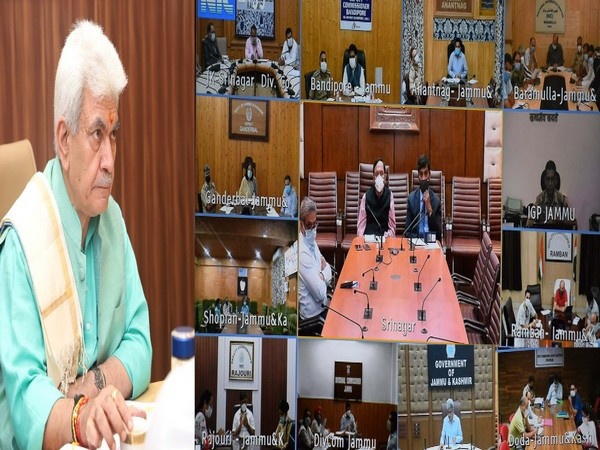 J-K LG Manoj Sinha emphasizes adopting multifold strategies to prevent COVID-19 third wave