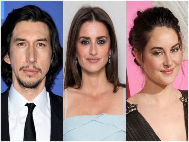 Adam Driver, Penelope Cruz and Shailene Woodley (Image source: Instagram)