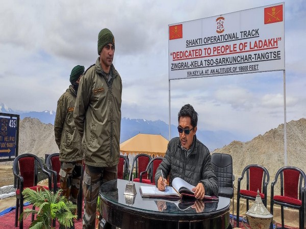Ladakh MP inaugurates road at 18600 ft was constructed by Indian Army (Photo/ANI)