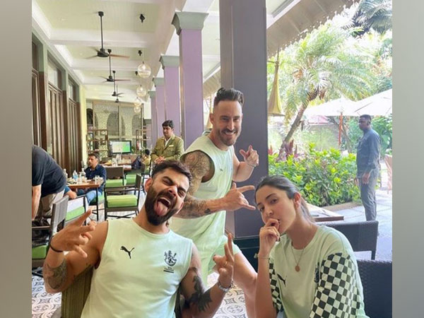 Anushka Sharma, Virat Kohli, Faf du Plessis (Image source: Instagram)