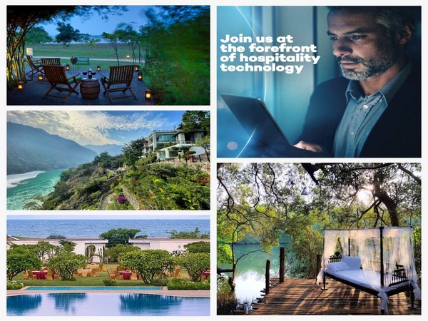 (L to R, Clockwise) Jungle Lodges & Resorts, RMS Cloud, Elsewhere Goa, Chariot Beach Resort & Raga on the Ganges
