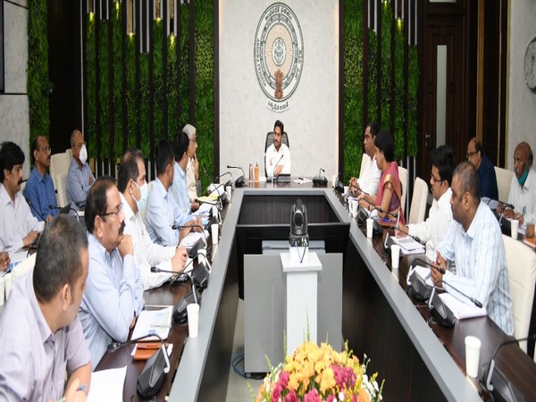 Andhra Pradesh Chief Minister Jagan Mohan Reddy chairing meeting on Monday