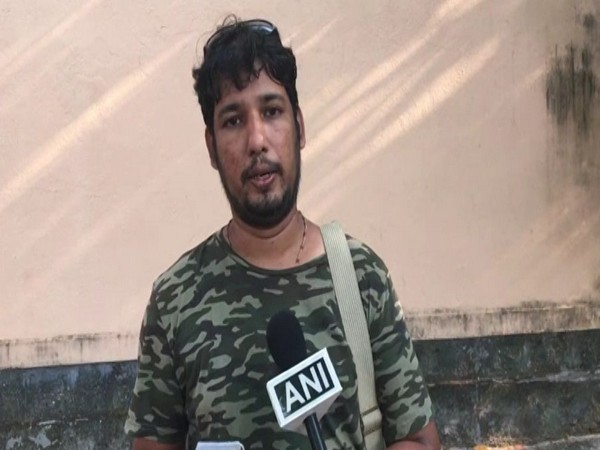 Karnataka-based social entrepreneur and environmental activist Nithin Vas speaking to ANI in Mangaluru on Monday. [Photo/ANI]