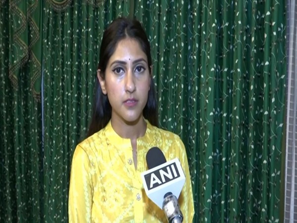 Congress MLA Aditi Singh speaking to ANI in Lucknow on Wednesday. [Photo/ANI]