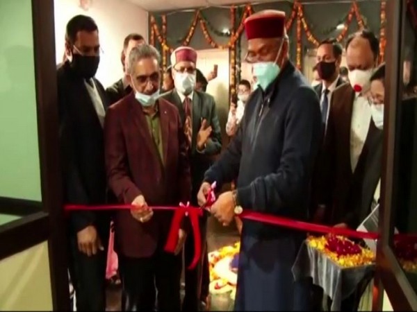 Uttarakhand Chief Minister Trivendra Singh Rawat inaugurates ICU at Gandhi Shatabdi Eye Hospital in Dehradun. [Photo/ANI]