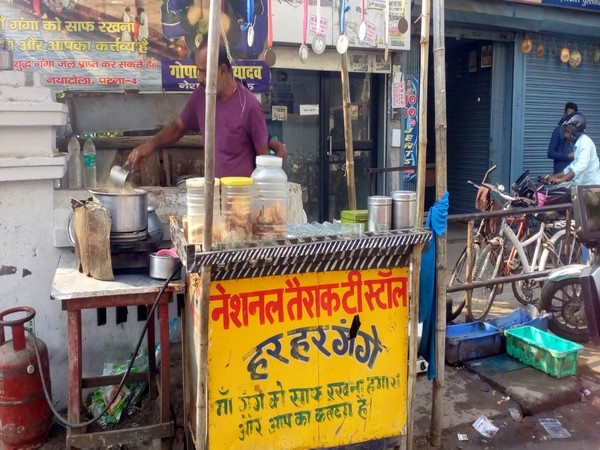 Gopal Prasad Yadav, a national level swimmer, makes a living by selling tea in Patna. (Photo/ANI) 