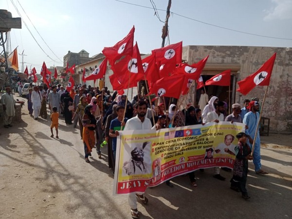 Massive protest rally was held in Sann city of Pakistan's Sindh