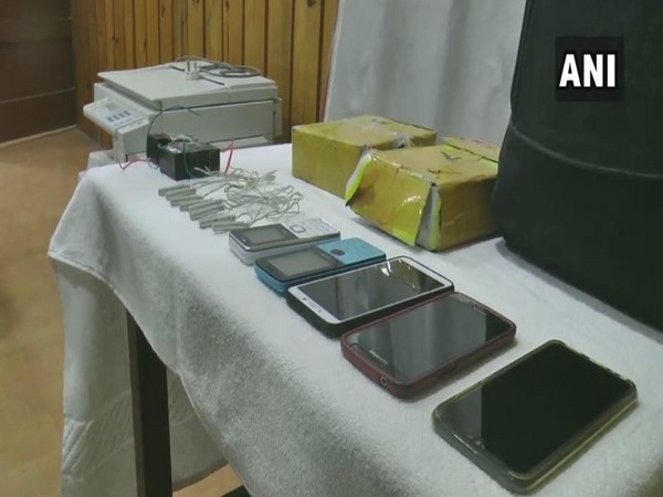 The seized items on display after five PLA members were arrested on Sunday. photo/ANI