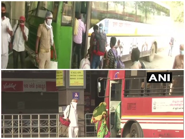 Visual from Lucknow and Ahemedabad. (Photo/ANI)