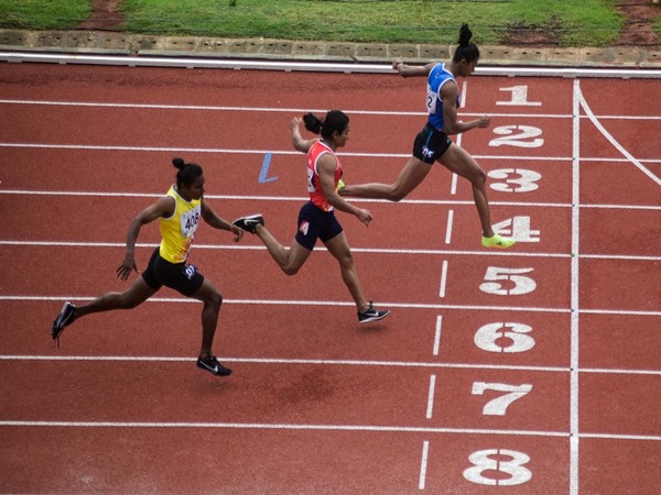 Dutee Chand and Priya Mohan in action at KIUG (Image: KIUG)