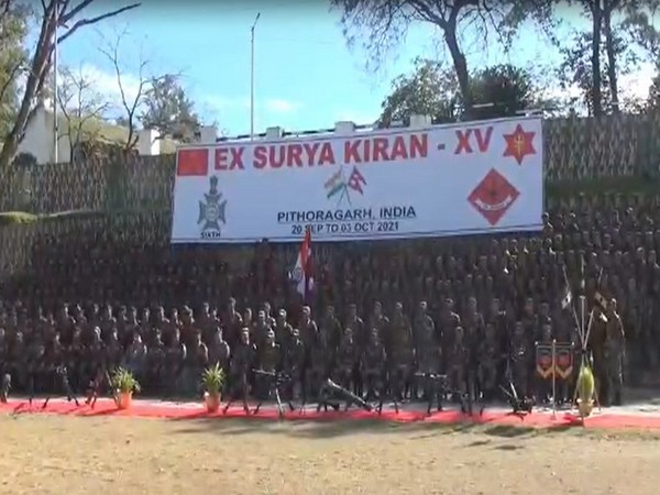 Soldiers of Indioa and Nepal at the Surya-Kiran 15 (Photo/ANI)
