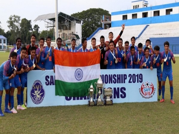 India lift SAFF U-15 2019 Championships (Photo/AIFF) 