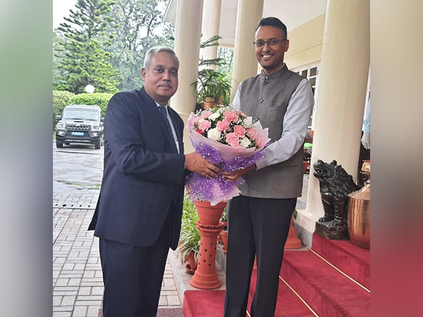 Naveen Srivastava received by Indian Mission's Charge De Affairs, Namgya Khampa in Nepal