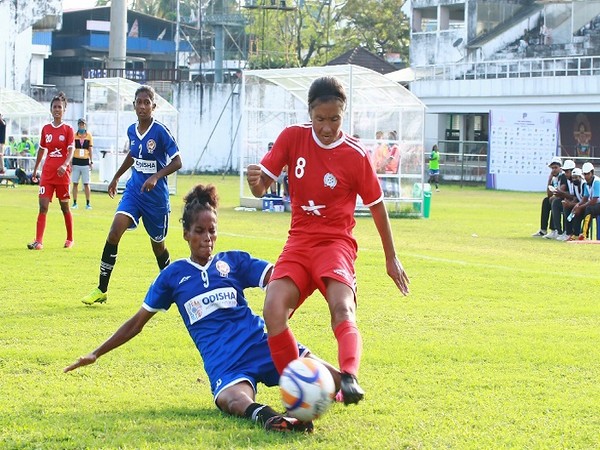 Manipur and Odisha in action (Image: AIFF)
