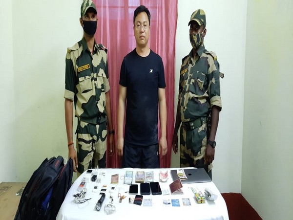 Han Junwe, the Chinese national apprehended by the BSF in West Bengal's Malda. (Photo/ANI)