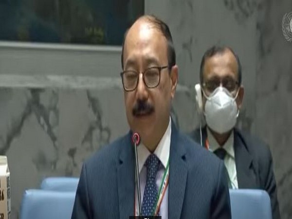 Foreign Secretary Harsh Vardhan Shringla addressing the UNSC on 