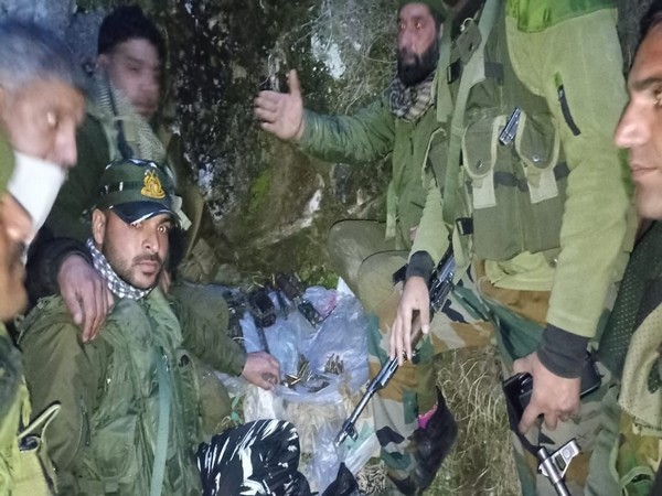 Arms and ammunition recovered from J-K's Kishtwar  (Photo/ANI)
