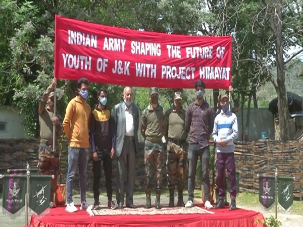 Indian Army sent 12 youth from Poonch for training in Jammu under Himayat program. [Photo/ANI]