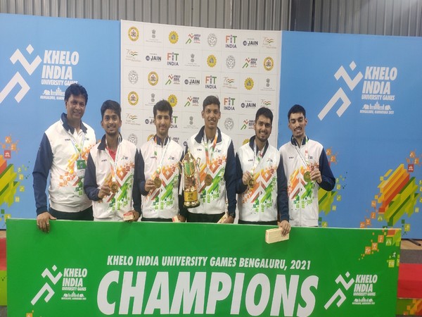 University of Mumbai Men's Table Tennis Team (Image: SAI media)