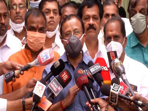 Minister of State for External Affairs V Muraleedharan speaking to the media. (Photo/ANI)