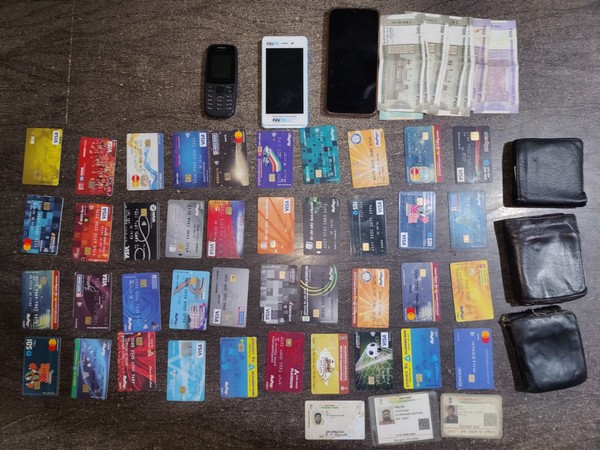 The police recovered more than 35 ATM cards. (Photo/ANI)