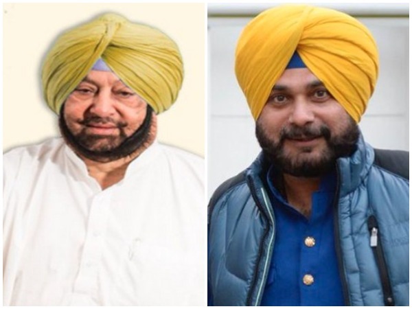 Former Punjab chief minister Captain Amarinder Singh, Punjab Congress chief Navjot Singh Sidhu (Photo/ANI)