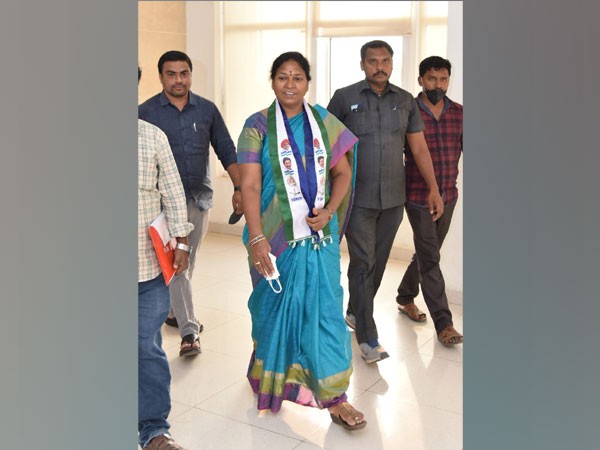 YSRCP leader Pothula Suneetha elected as MLC (Photo/ANI)