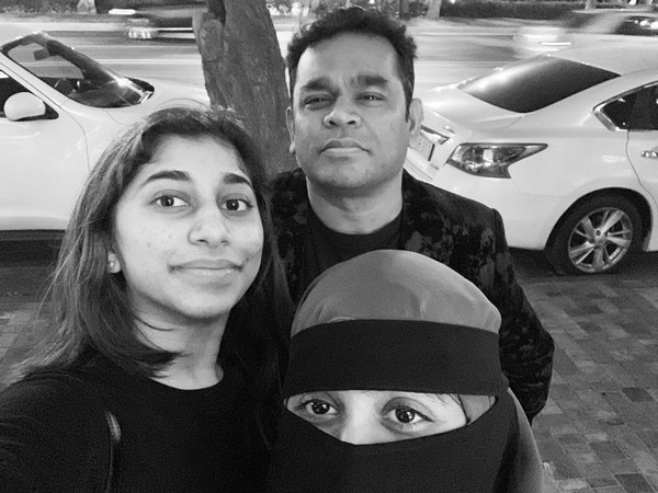 A.R. Rahman with his daughters Khatija and Raheema (Image source: Instagram)