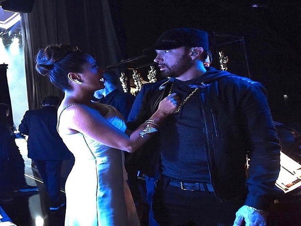 Salma Hayek and Eminem (Image courtesy: Instagram)